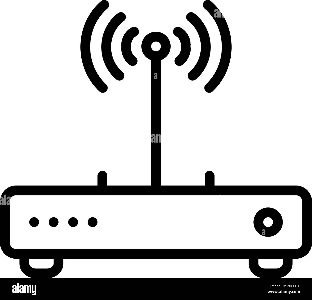 Icona per router, wireless Illustrazione Vettoriale