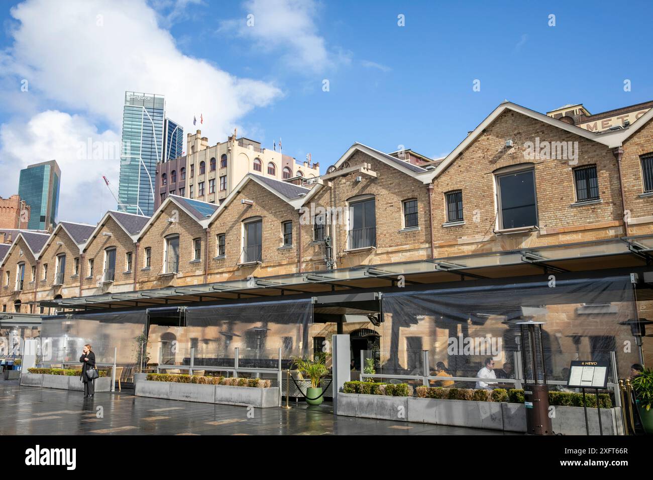 Il Campbell's Stores è un ex magazzino patrimonio dell'umanità situato nel sobborgo di Sydney Foto Stock