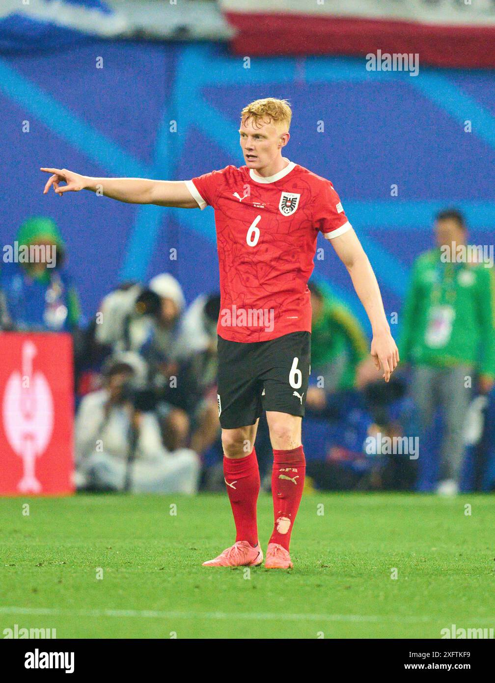 Nicolas Seiwald, AUT 6 nella migliore delle 16 partite AUSTRIA - TueRKIJE 1-2 dei Campionati europei UEFA 2024 il 02 luglio 2024 a Lipsia, Germania. Fotografo: Immagini ddp/immagini a stella Foto Stock
