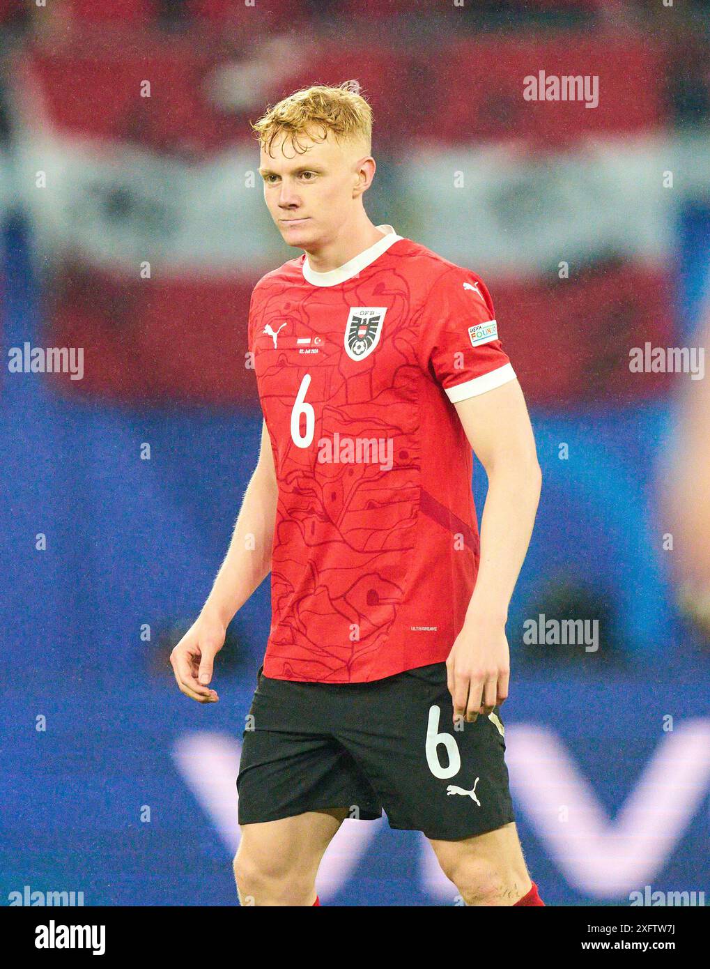 Nicolas Seiwald, AUT 6 nella migliore delle 16 partite AUSTRIA - TueRKIJE 1-2 dei Campionati europei UEFA 2024 il 02 luglio 2024 a Lipsia, Germania. Fotografo: Immagini ddp/immagini a stella Foto Stock