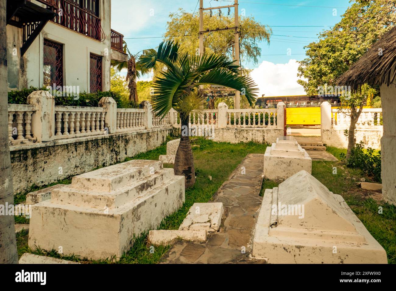 La Cappella portoghese a Malindi, Kenya. La prima Chiesa cattolica in Africa orientale e centrale Foto Stock