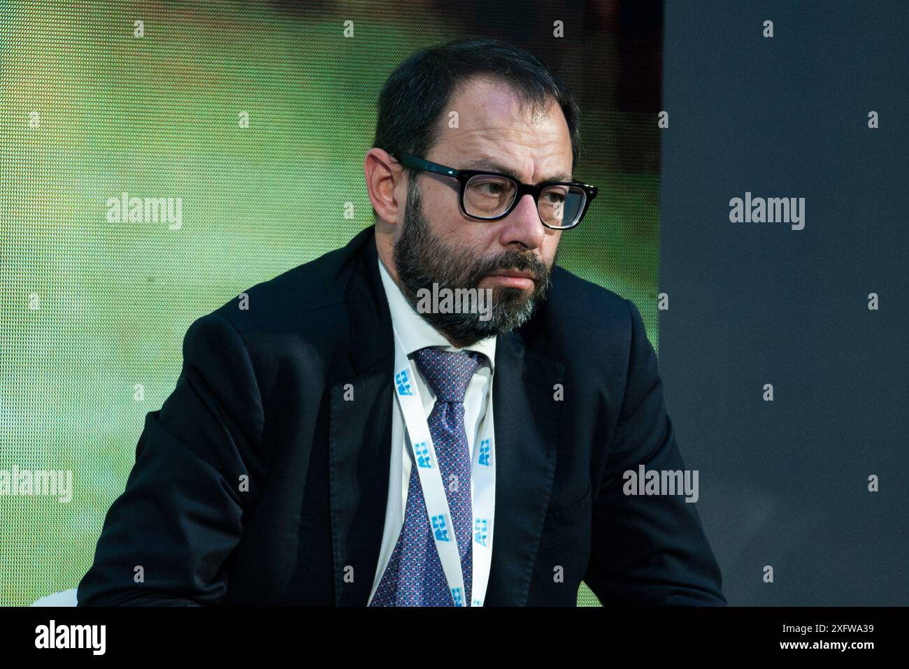 Roma, Italia. Nella foto Stefano Patuanelli (movimento 5 stelle). SOLO PER USO EDITORIALE! NON PER USO COMMERCIALE! Foto Stock