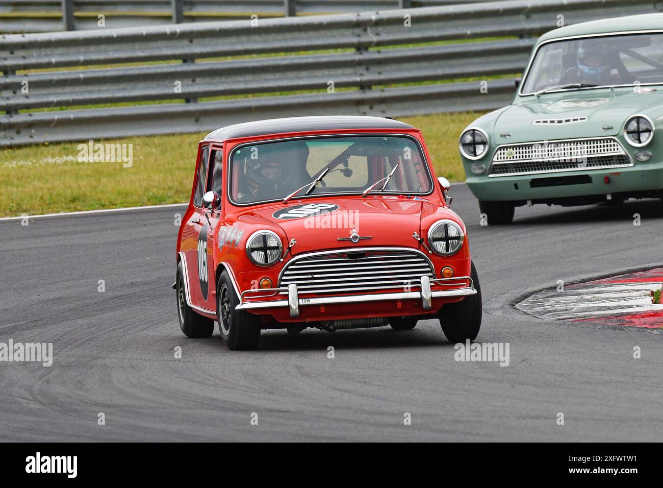 Ben Colburn, Morris Mini Cooper S, HRDC Jack Sears Trophy for 1958-1966 Touring Cars, una gara di quarantacinque minuti con l'opzione del secondo pilota, ma a Foto Stock