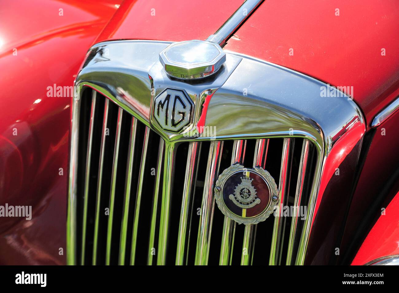 MG firma a una riunione di un tempo Foto Stock