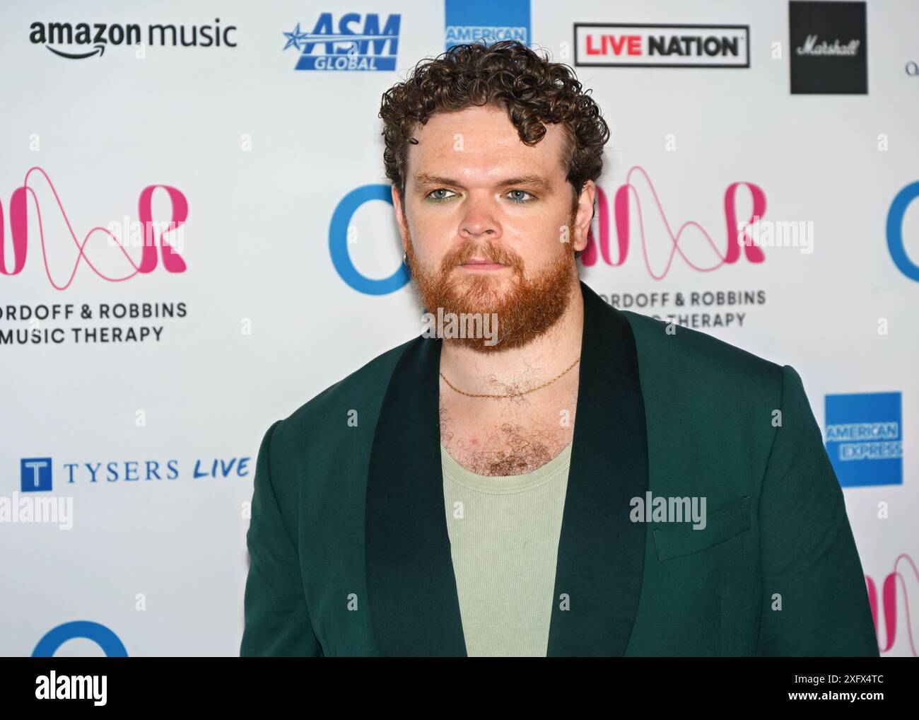 LONDRA, REGNO UNITO. 5 luglio 2024. Jack Garratt partecipa al Nordoff and Robbins O2 Silver Clefs Awards 2024 è un prestigioso evento annuale tenuto dalla più grande associazione benefica di terapia musicale del Regno Unito Nordoff and Robbins presso la JW Marriott Grosvenor House, Londra, Regno Unito. Credito: Vedi li/Picture Capital/Alamy Live News Foto Stock