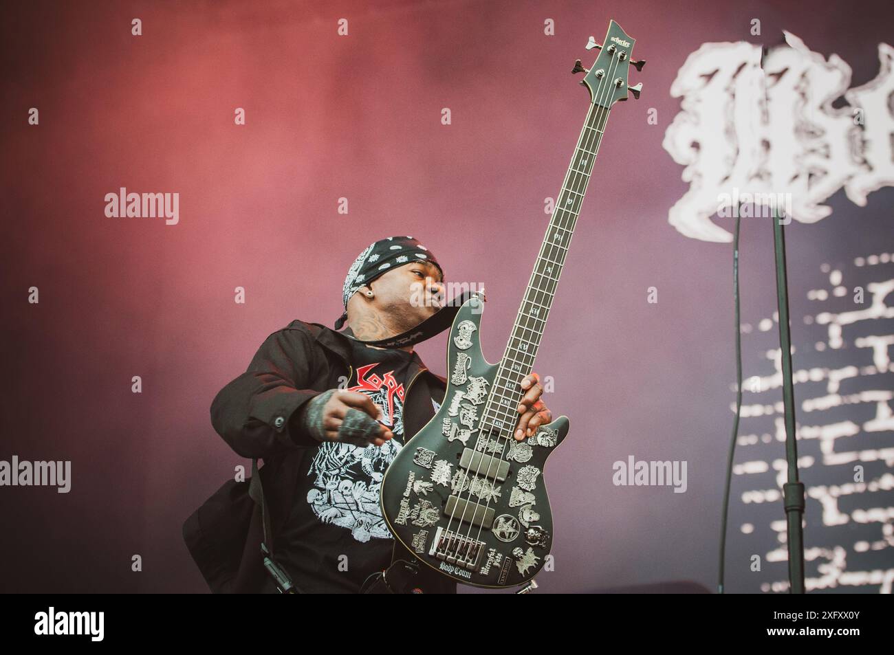 La band Rap Metal Body Count si è esibita al Danisch Copenhell Festival 2024. Credito: Andrea Pinna Foto Stock