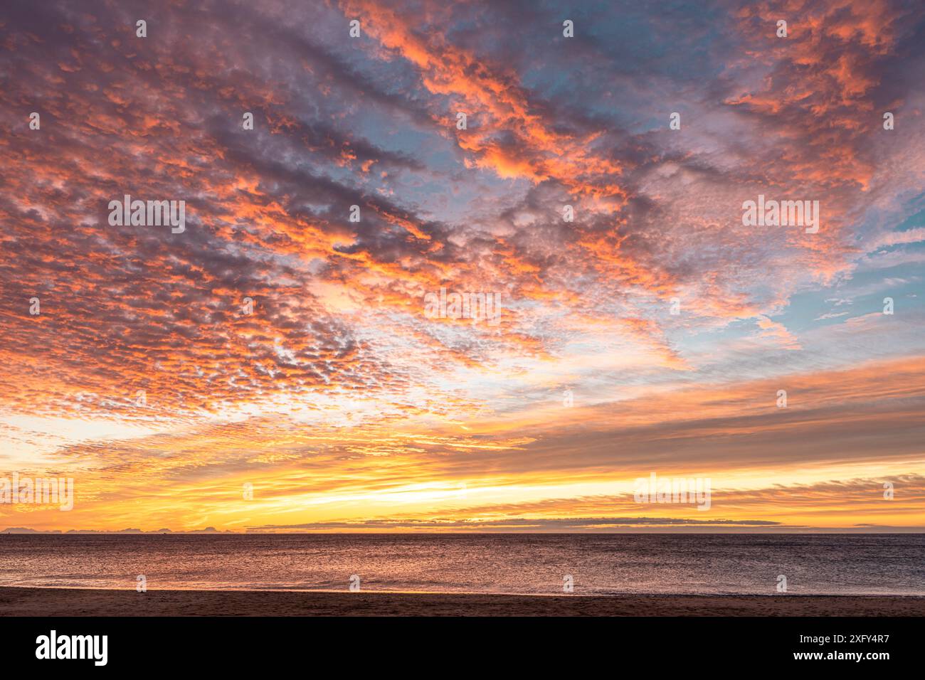 Paesaggio di spiaggia in Spagna Foto Stock