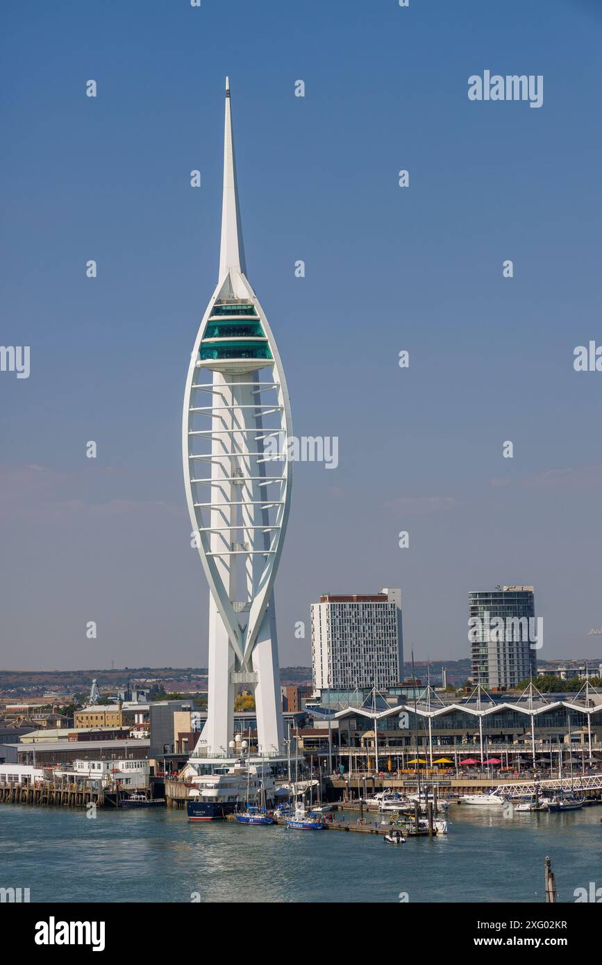 Spinnaker Tower, Portsmouth, Hampshire, Inghilterra, Regno Unito Foto Stock