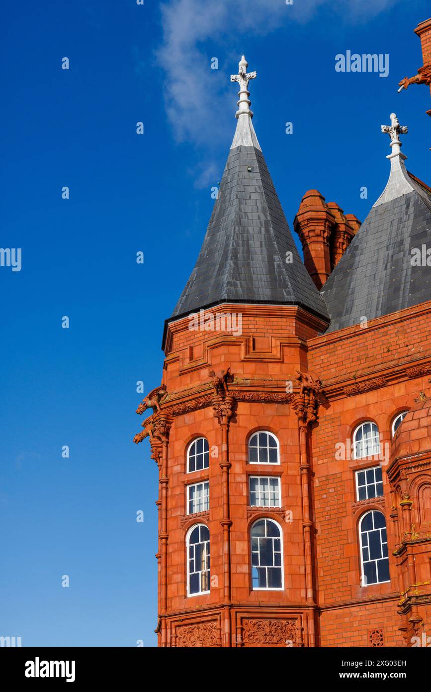 The Pierhead Building, Cardiff Bay, Galles, Regno Unito Foto Stock