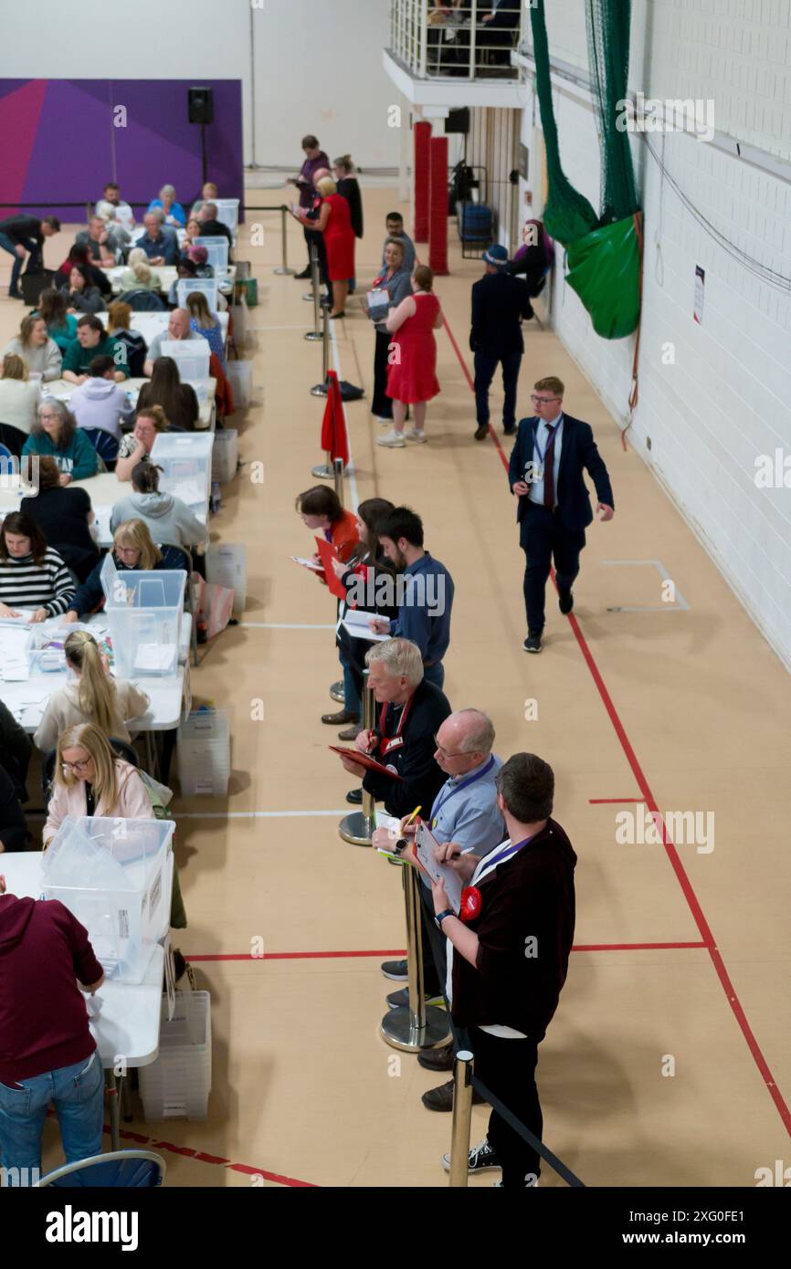 Elezioni generali nel Regno Unito Paisley 2024 4 luglio Foto Stock