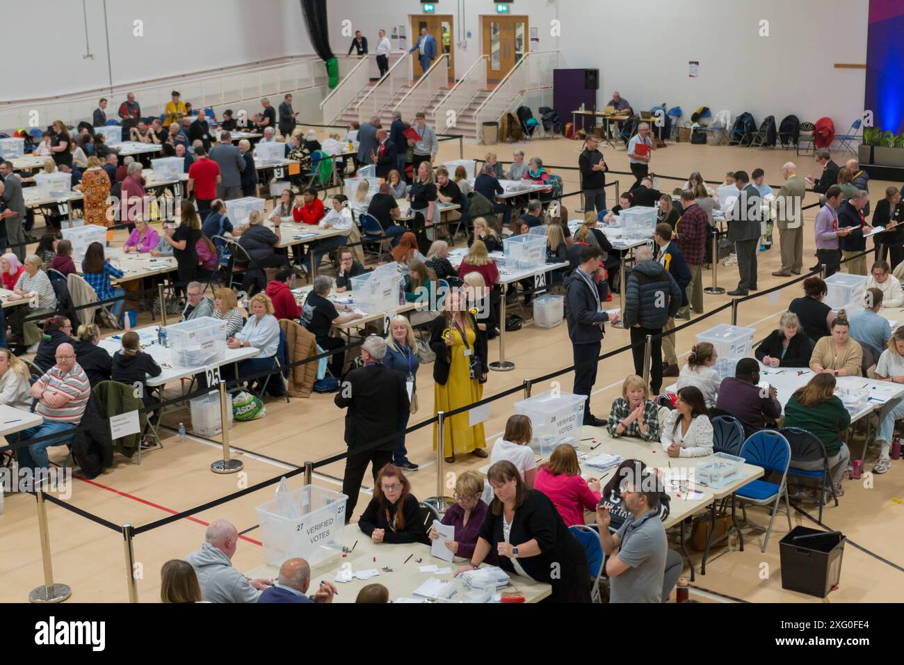 Elezioni generali nel Regno Unito Paisley 2024 4 luglio Foto Stock