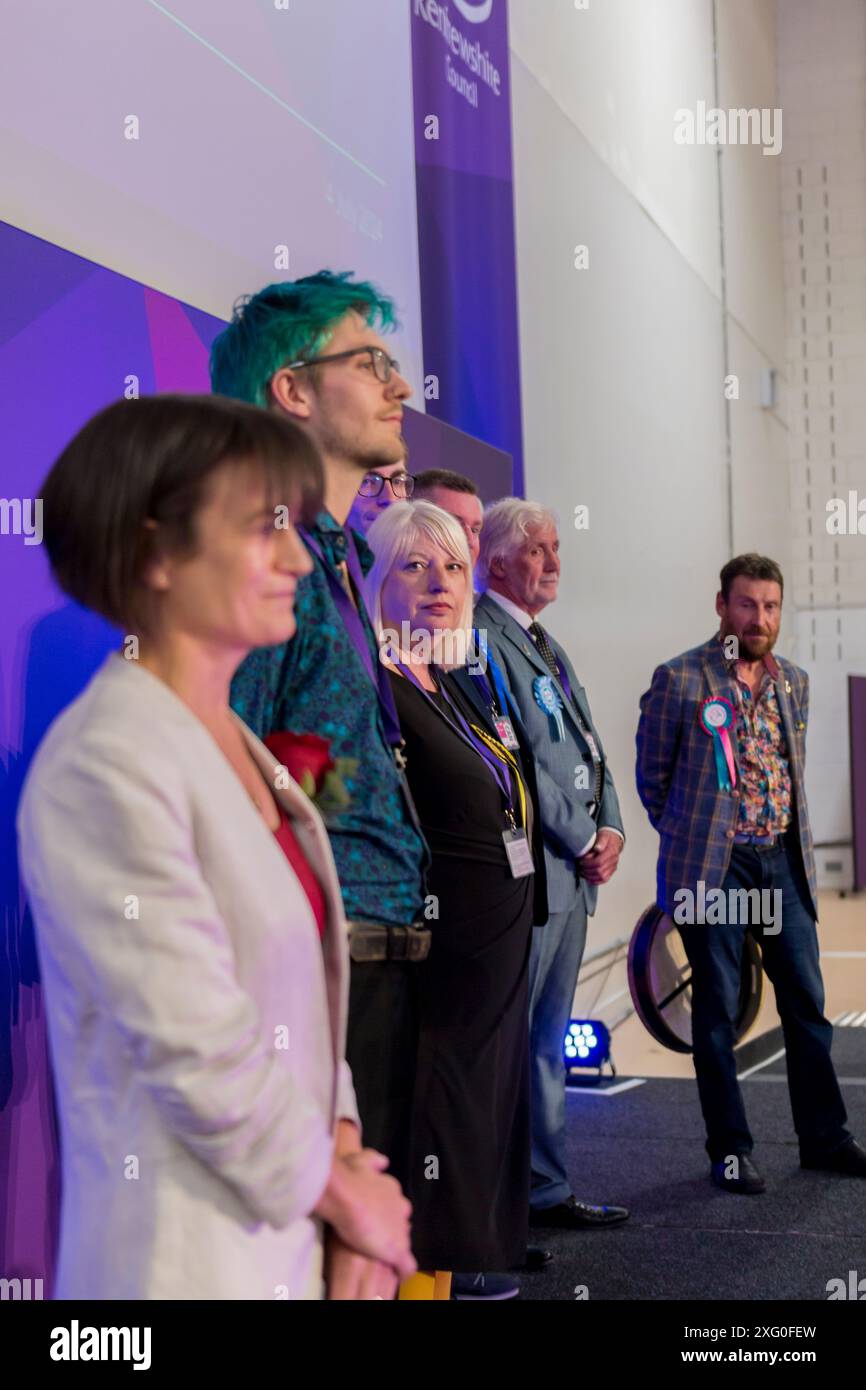 Elezioni generali nel Regno Unito Paisley 2024 4 luglio Foto Stock