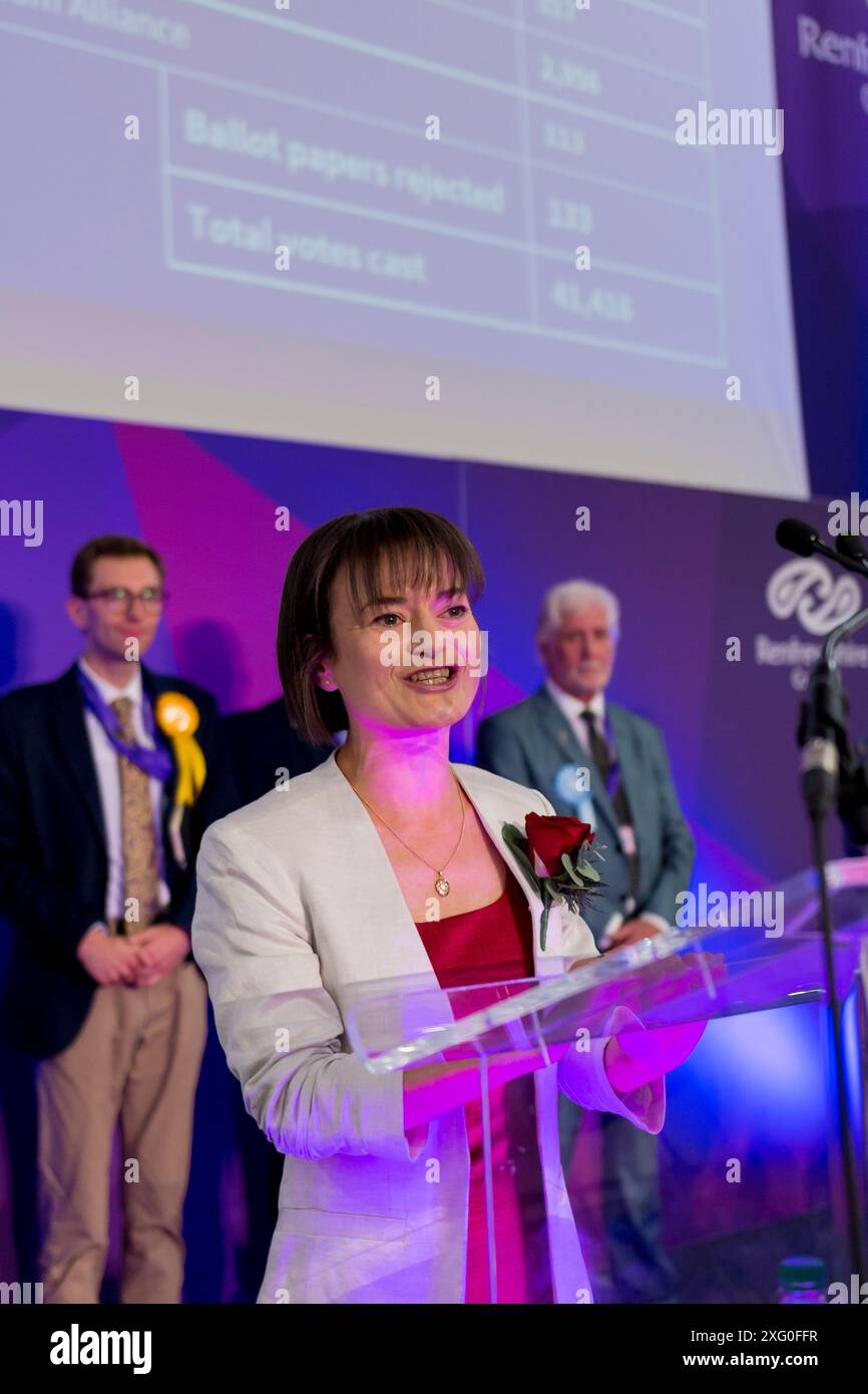 Elezioni generali nel Regno Unito Paisley 2024 4 luglio Foto Stock