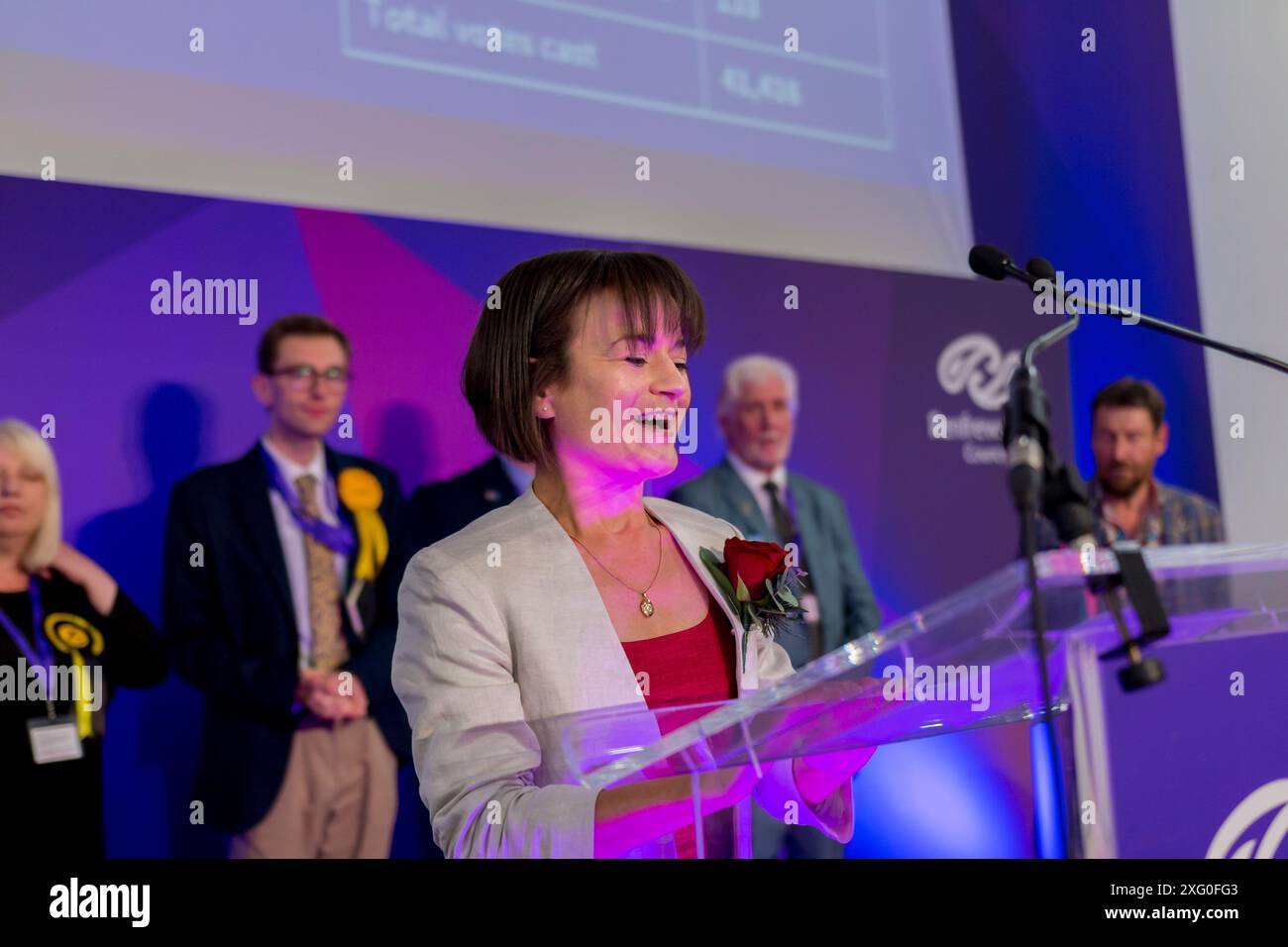 Elezioni generali nel Regno Unito Paisley 2024 4 luglio Foto Stock