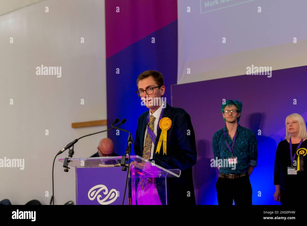 Elezioni generali nel Regno Unito Paisley 2024 4 luglio Foto Stock