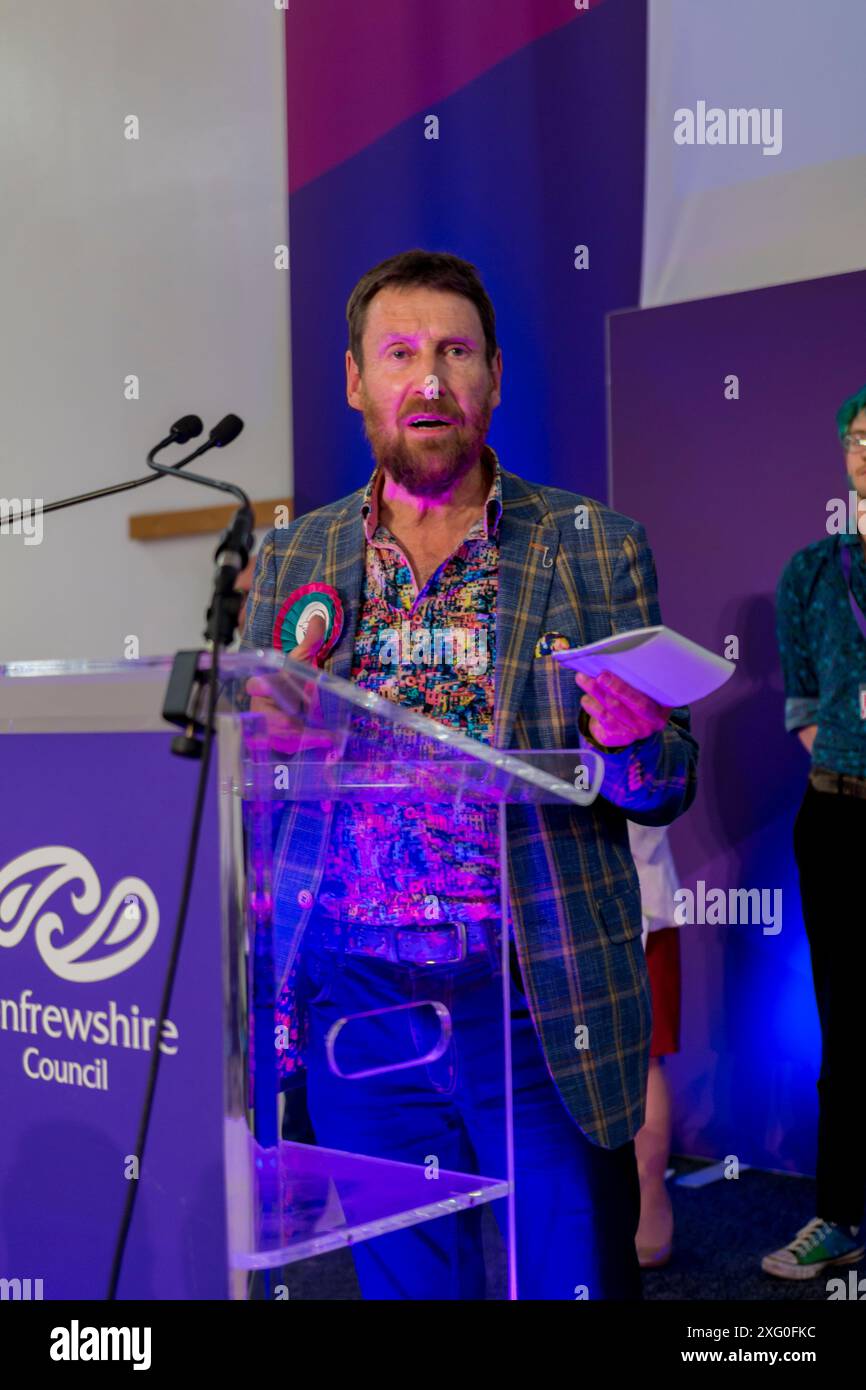 Elezioni generali nel Regno Unito Paisley 2024 4 luglio Foto Stock