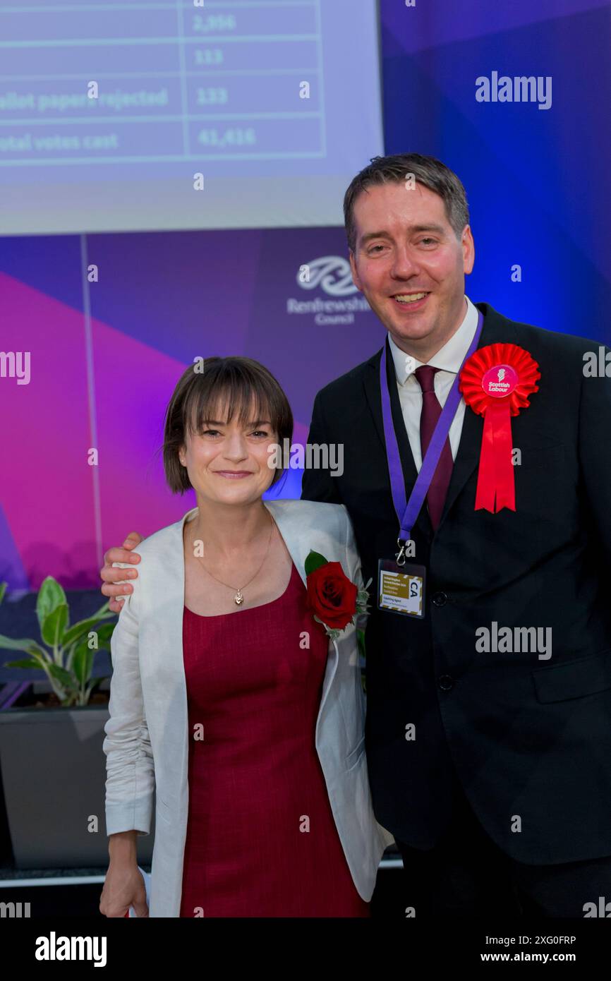 Elezioni generali nel Regno Unito Paisley 2024 4 luglio Foto Stock