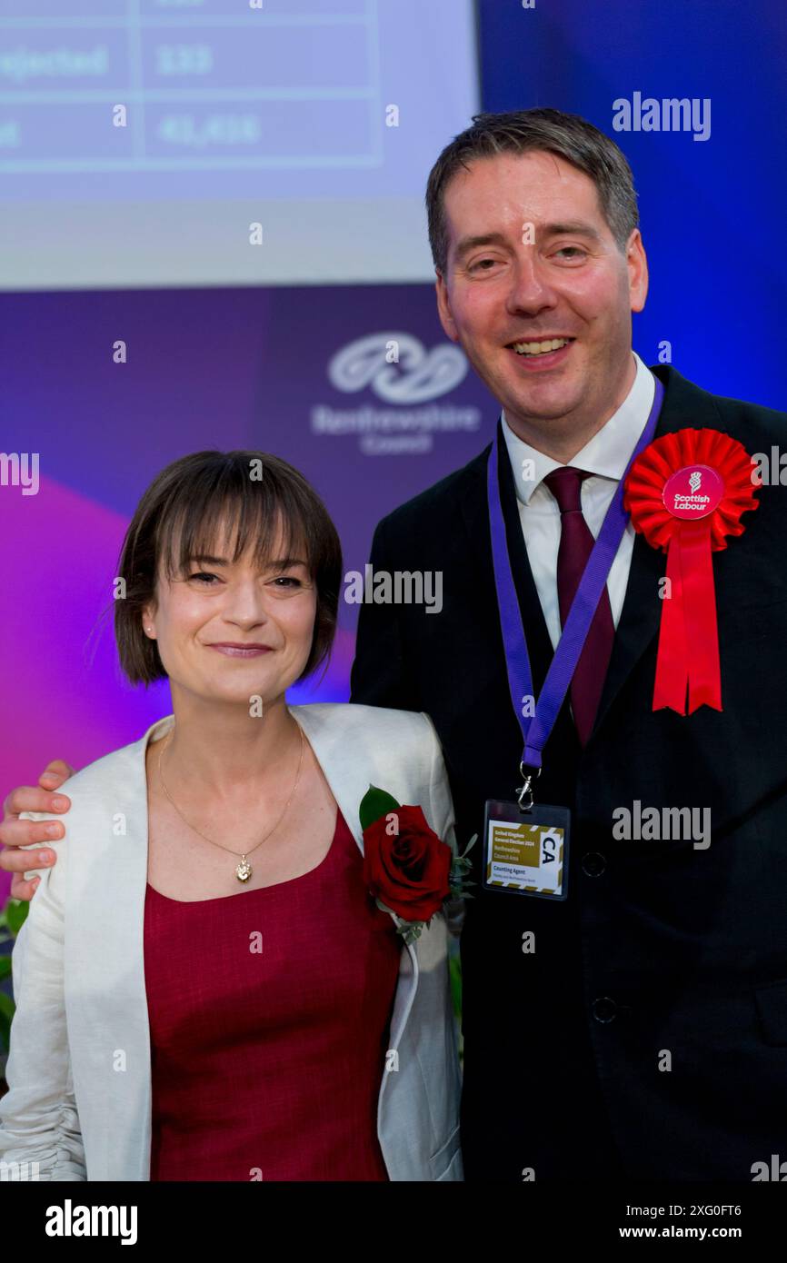 Elezioni generali nel Regno Unito Paisley 2024 4 luglio Foto Stock
