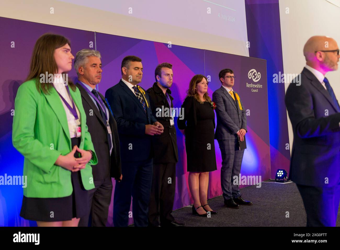 Elezioni generali nel Regno Unito Paisley 2024 4 luglio Foto Stock