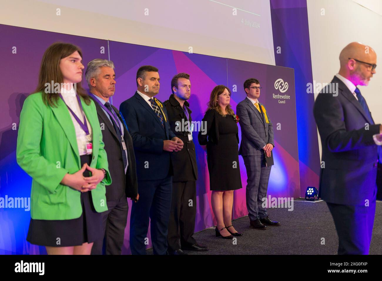 Elezioni generali nel Regno Unito Paisley 2024 4 luglio Foto Stock