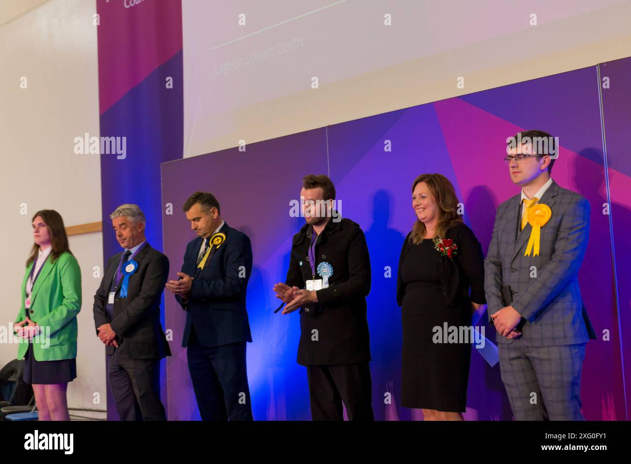 Elezioni generali nel Regno Unito Paisley 2024 4 luglio Foto Stock