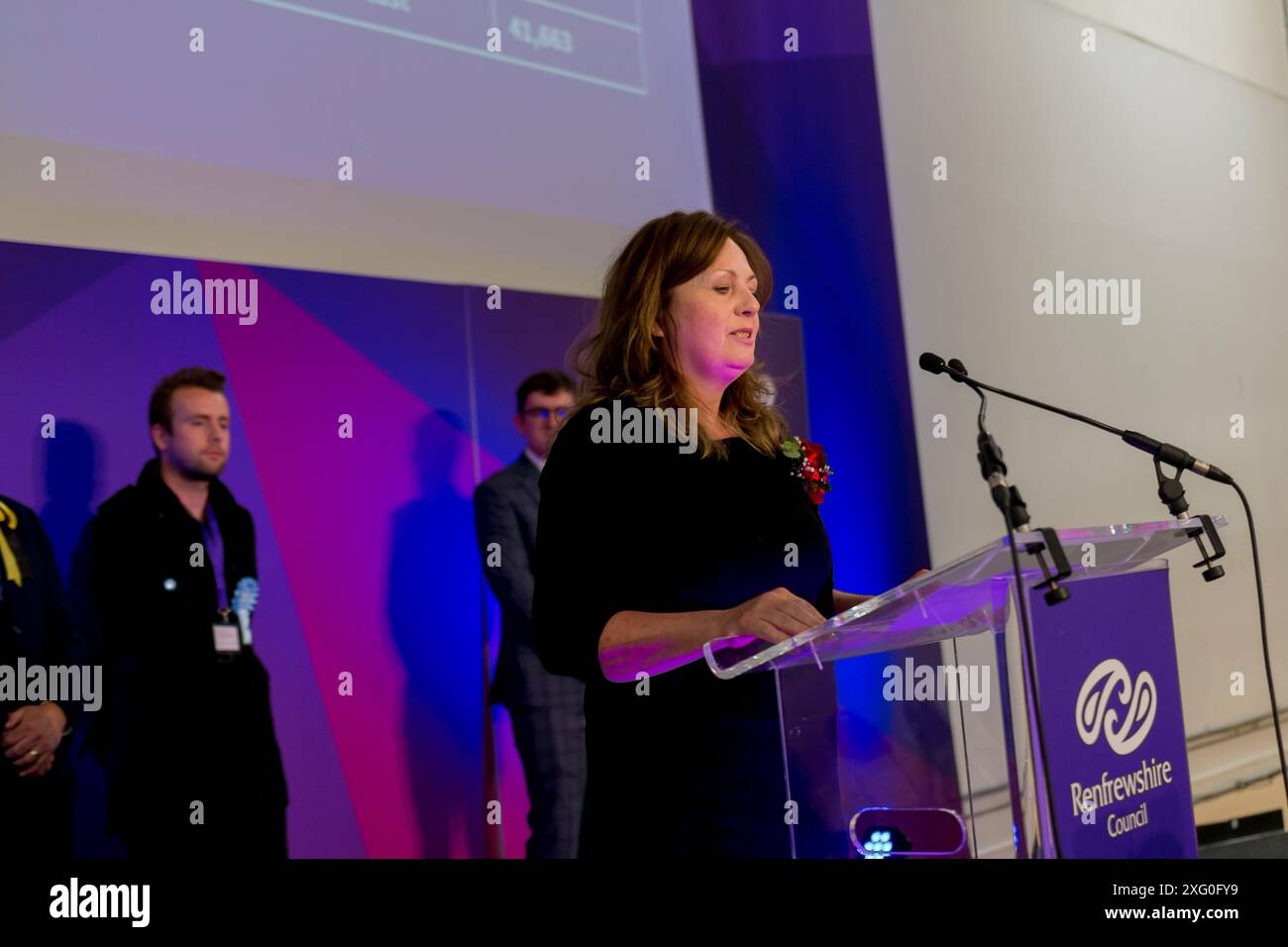 Elezioni generali nel Regno Unito Paisley 2024 4 luglio Foto Stock