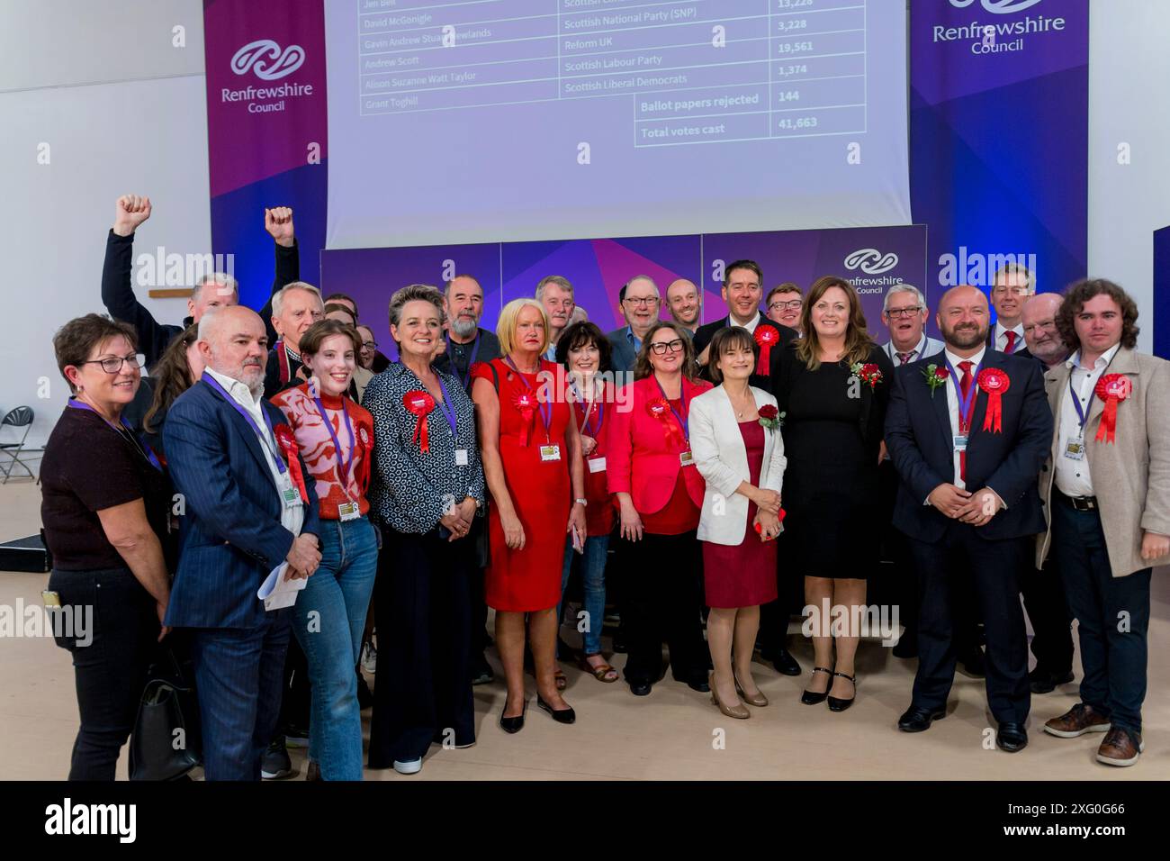 Elezioni generali nel Regno Unito Paisley 2024 4 luglio Foto Stock