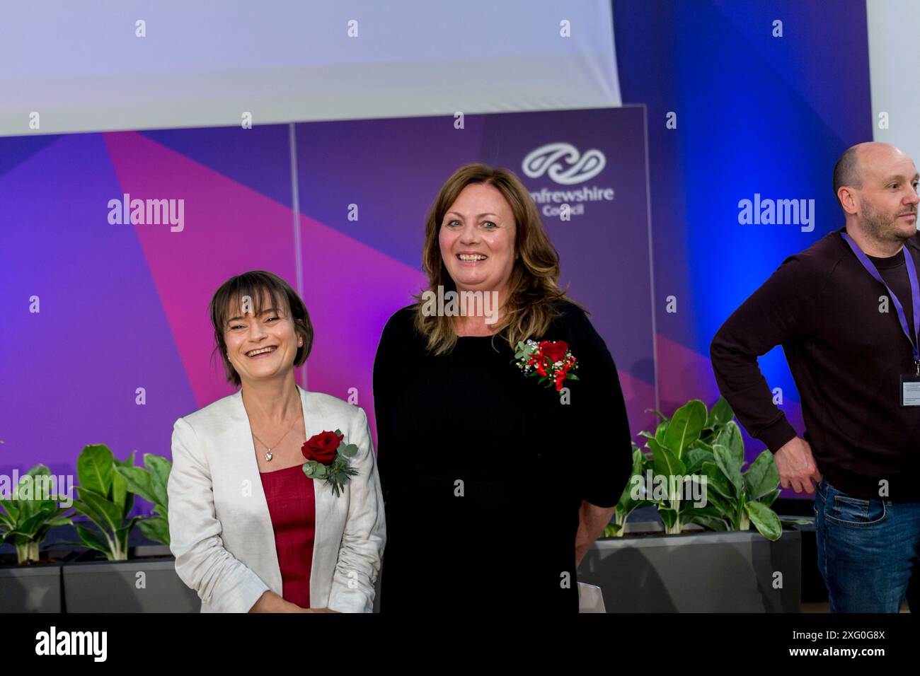 Elezioni generali nel Regno Unito Paisley 2024 4 luglio Foto Stock