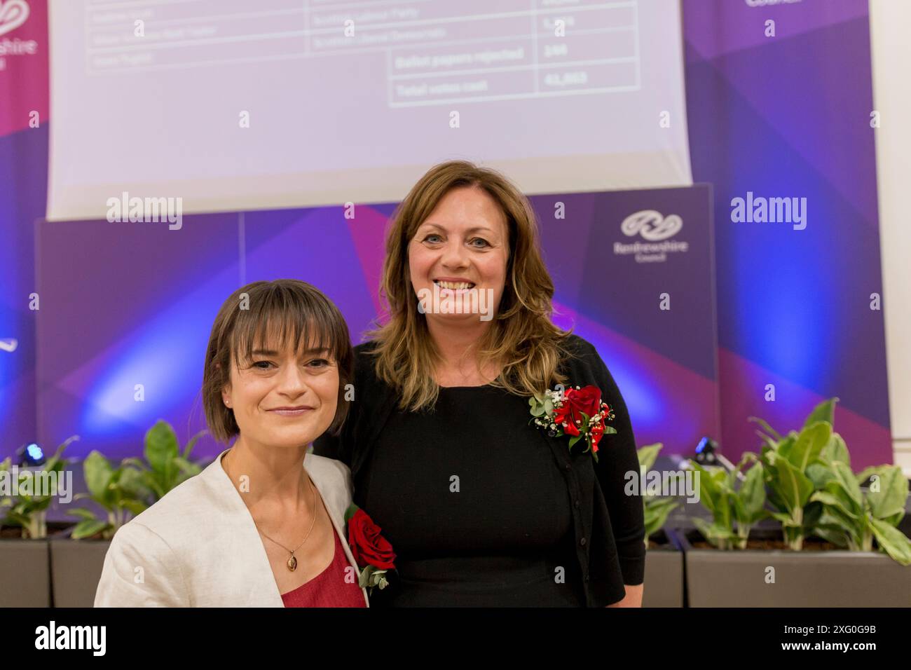 Elezioni generali nel Regno Unito Paisley 2024 4 luglio Foto Stock