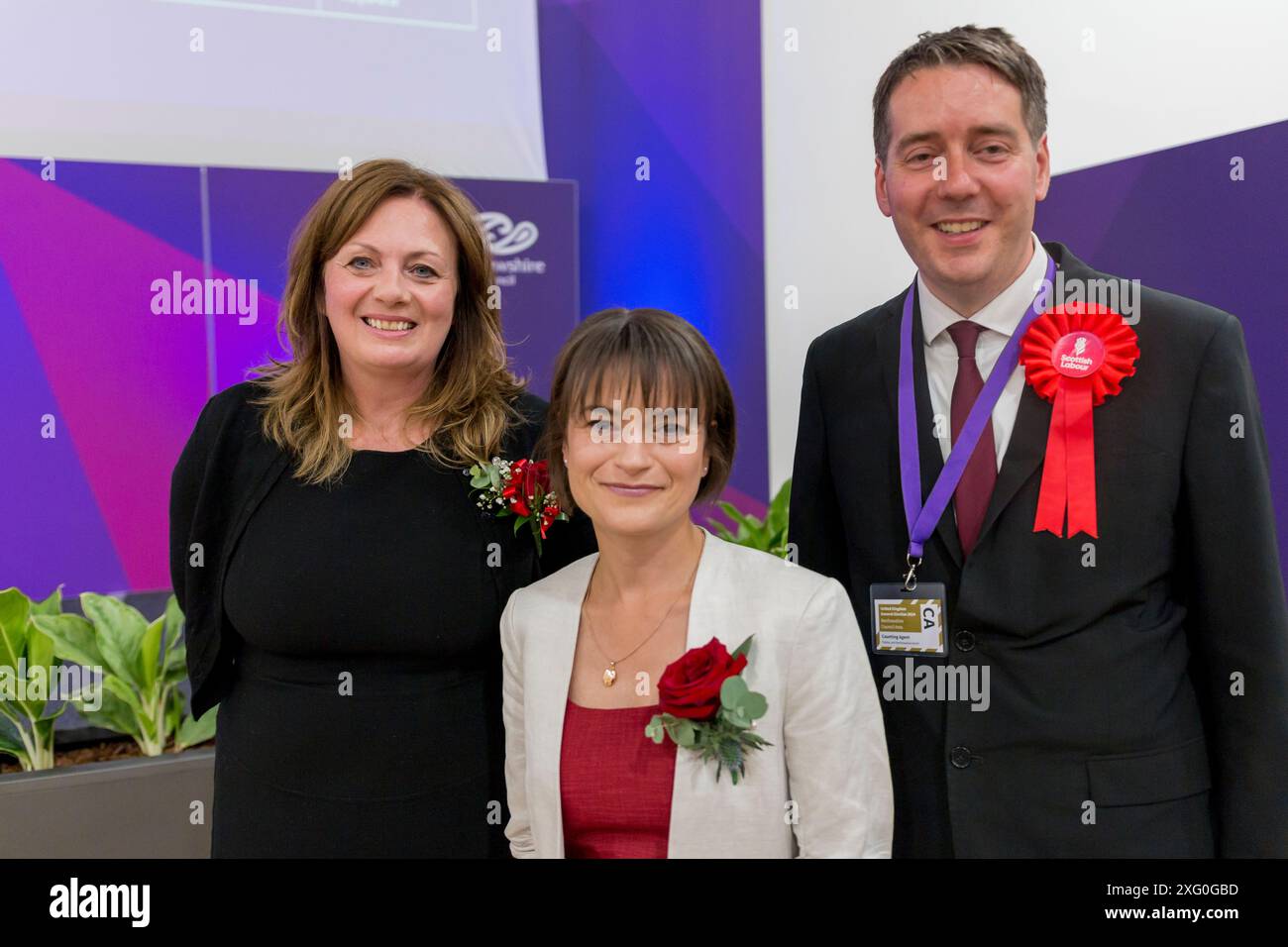 Elezioni generali nel Regno Unito Paisley 2024 4 luglio Foto Stock