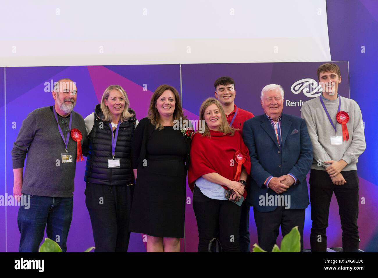 Elezioni generali nel Regno Unito Paisley 2024 4 luglio Foto Stock