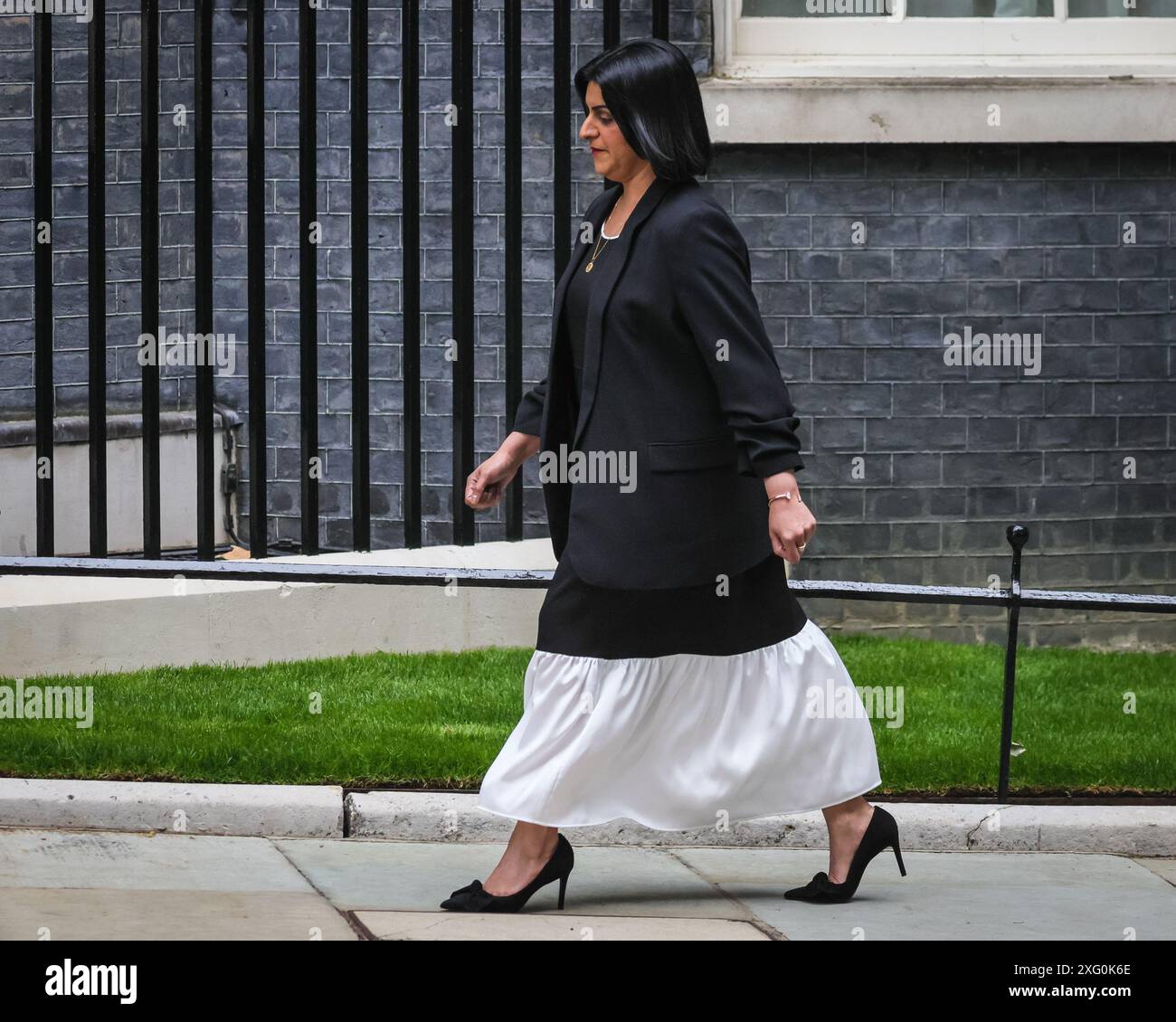 Londra, Regno Unito. 5 luglio 2024. Shabana Mahmood, Segretario di giustizia. Il nuovo primo ministro del Regno Unito, Sir Keir Starmer, ha assunto l'incarico oggi stesso e ha nominato le posizioni principali del governo per formare il suo governo questo pomeriggio. Foto Stock