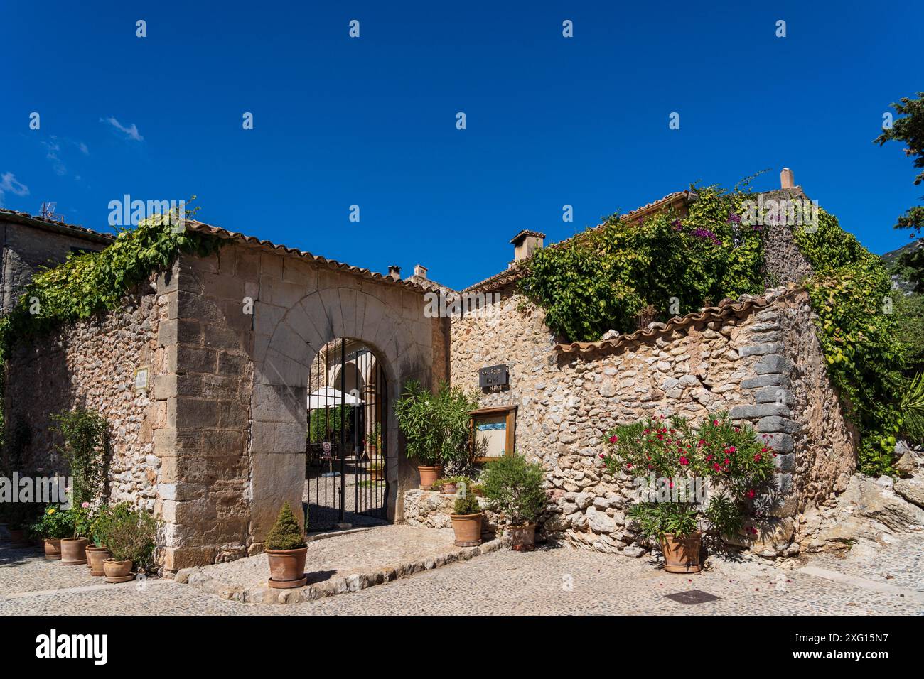 Finca Hotel Son Palou, Orient Village, Bunyola, Maiorca, Isole Baleari, Spagna Foto Stock