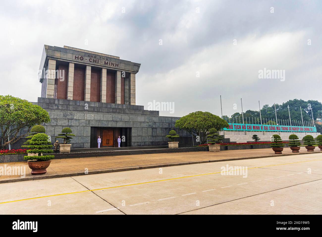 Mausoleo di ho chi min in Piazza Ba Dinh Foto Stock