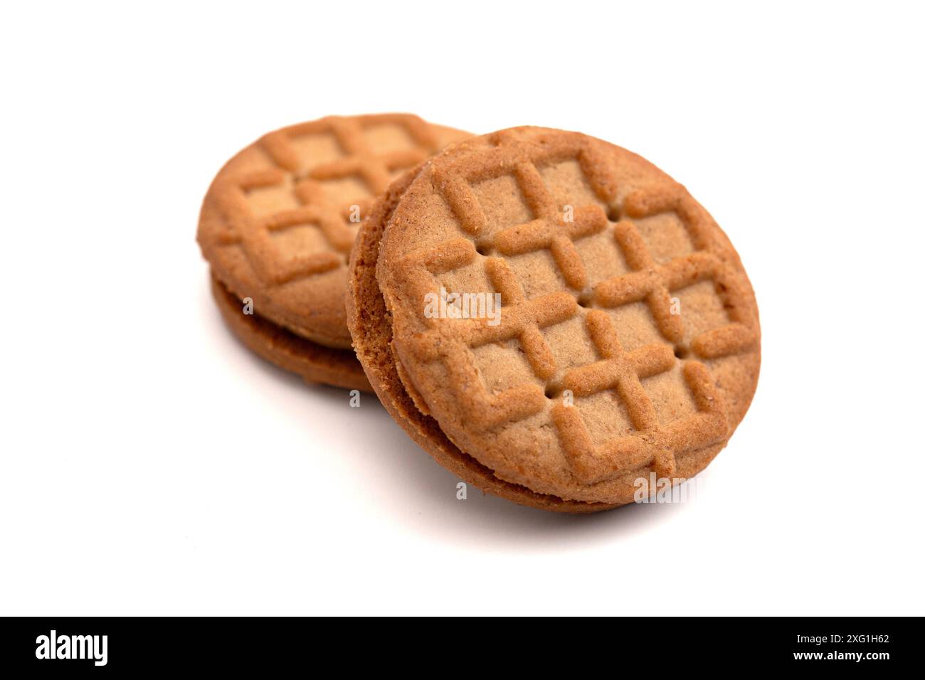 Biscotti dolci al burro di arachidi e biscotti al biscotto Foto Stock