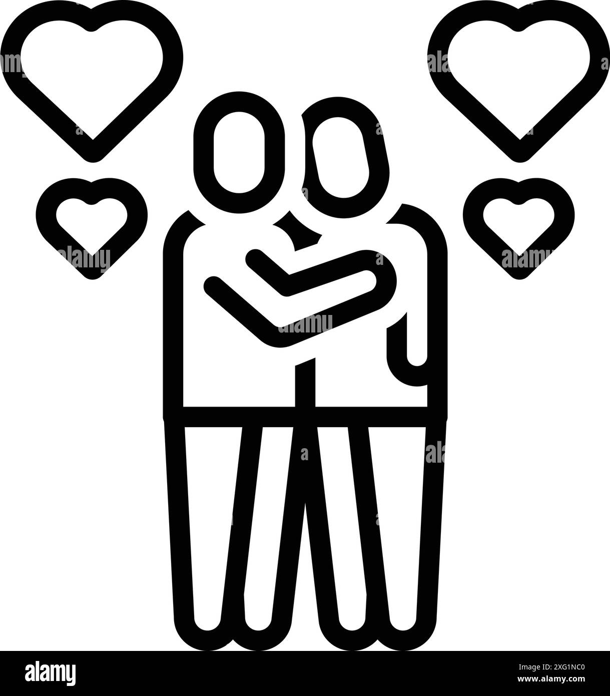 Icona di empatia, simpatia Illustrazione Vettoriale