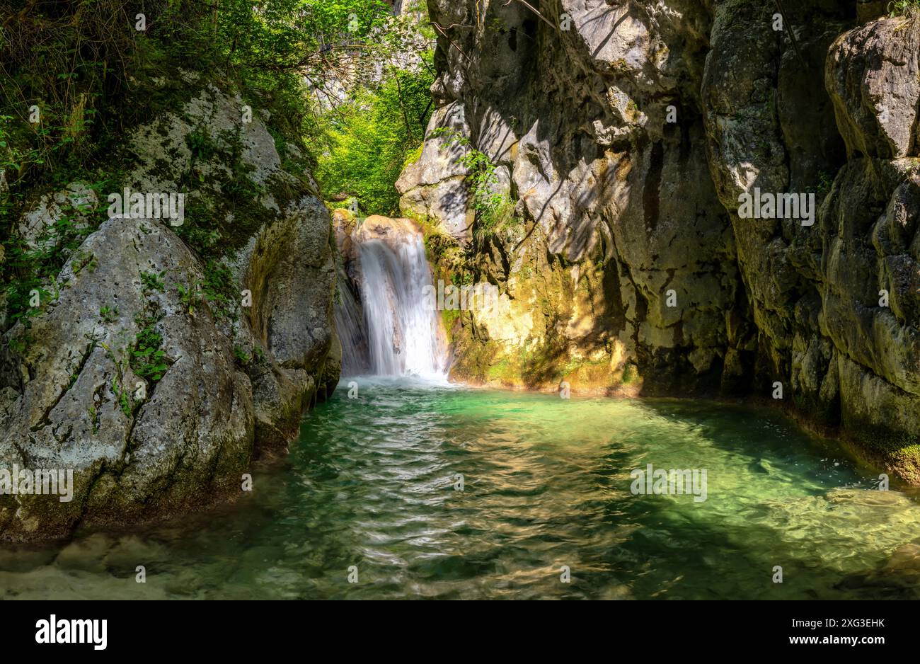 Gole del fiume Nan, Vercors, Francia Foto Stock