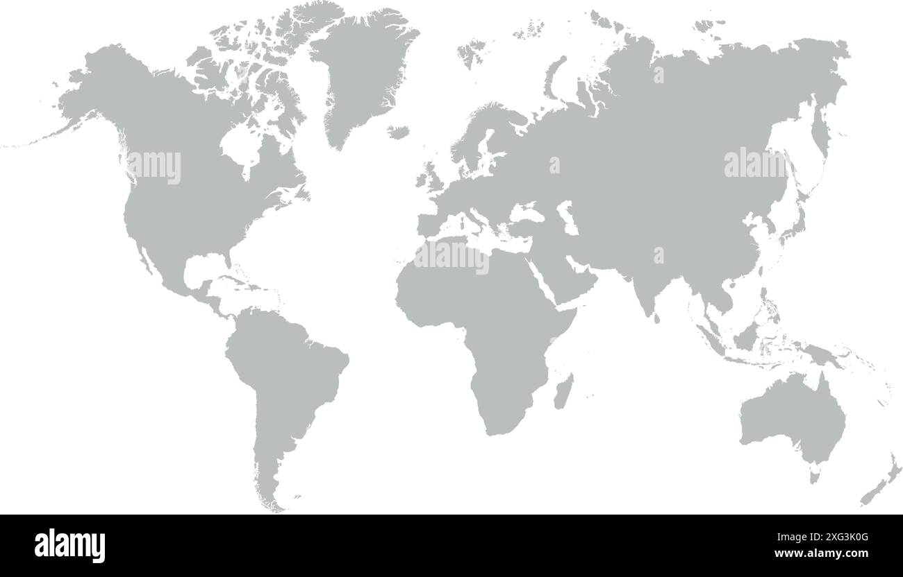 Immagine di una mappa colorata del mondo. Illustrazione Vettoriale