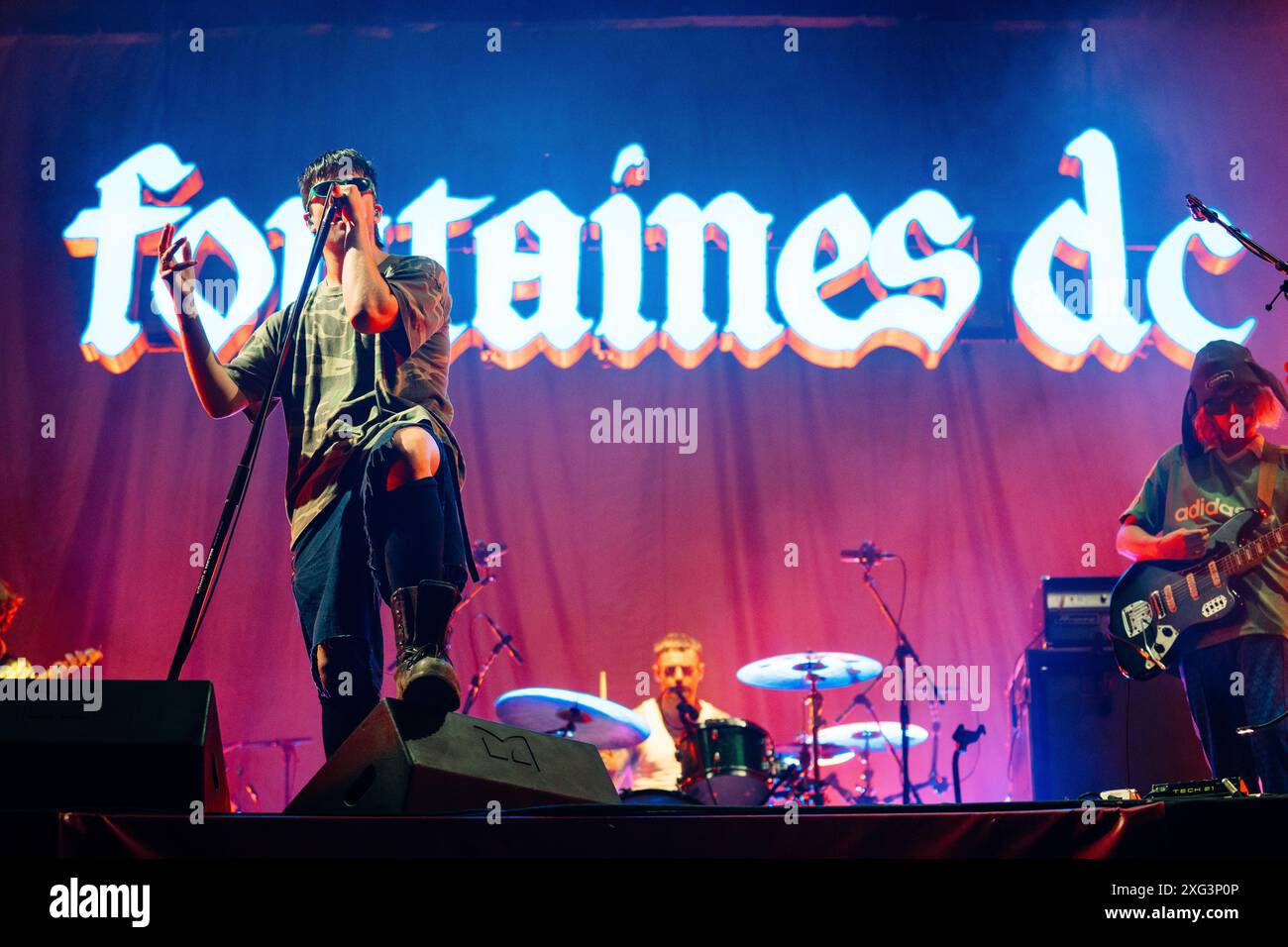 Fountain DC live in la prima estate, Lido di Camaiore, Lucca, Italia Foto Stock