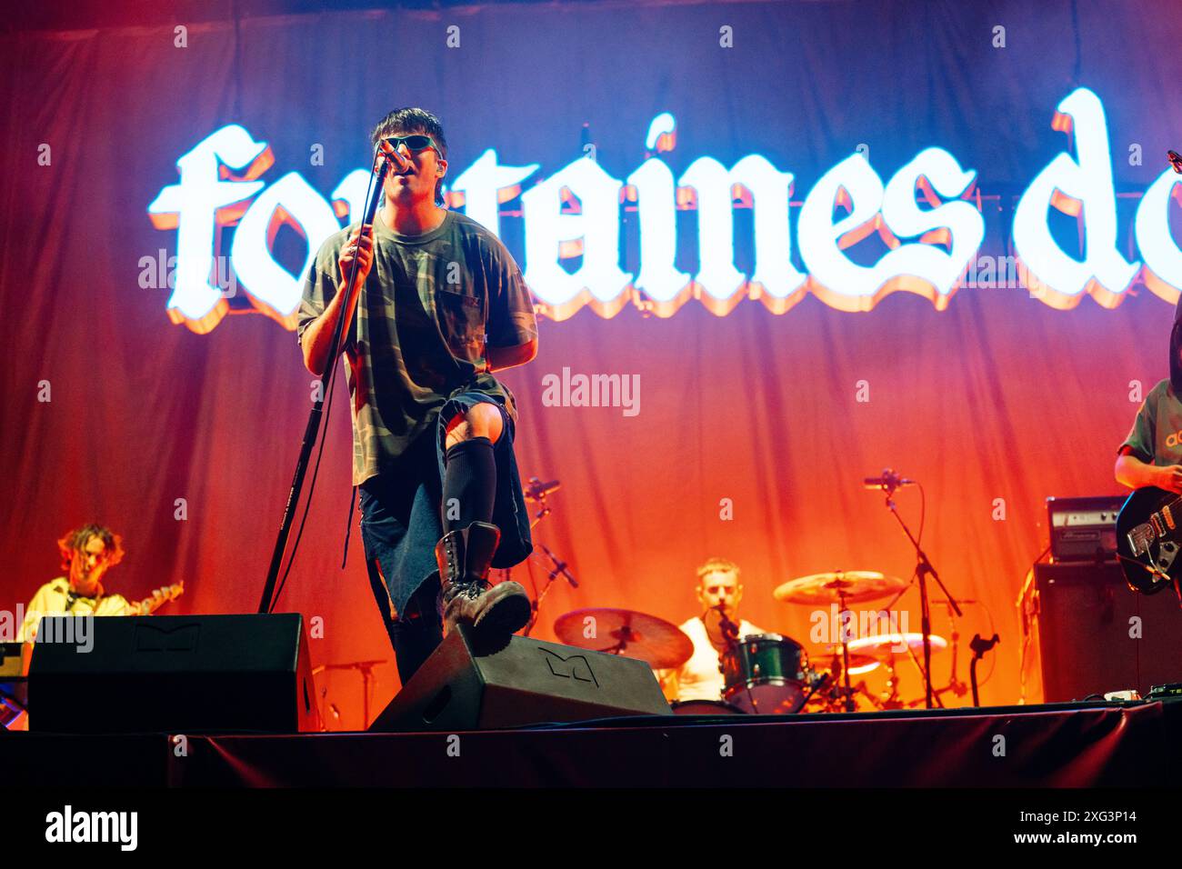 Fountain DC live in la prima estate, Lido di Camaiore, Lucca, Italia Foto Stock