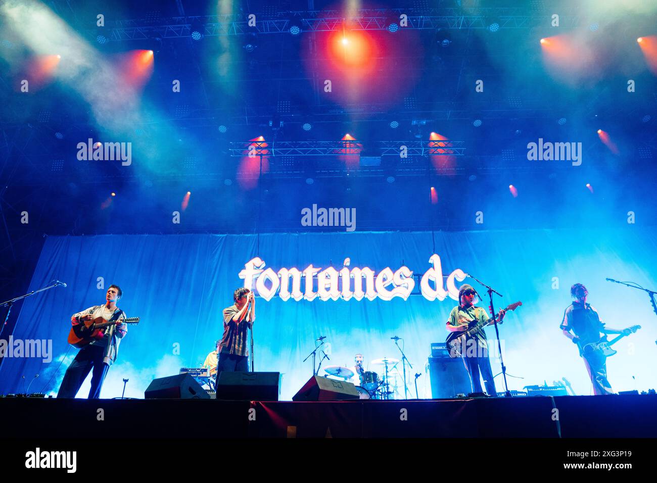 Fountain DC live in la prima estate, Lido di Camaiore, Lucca, Italia Foto Stock