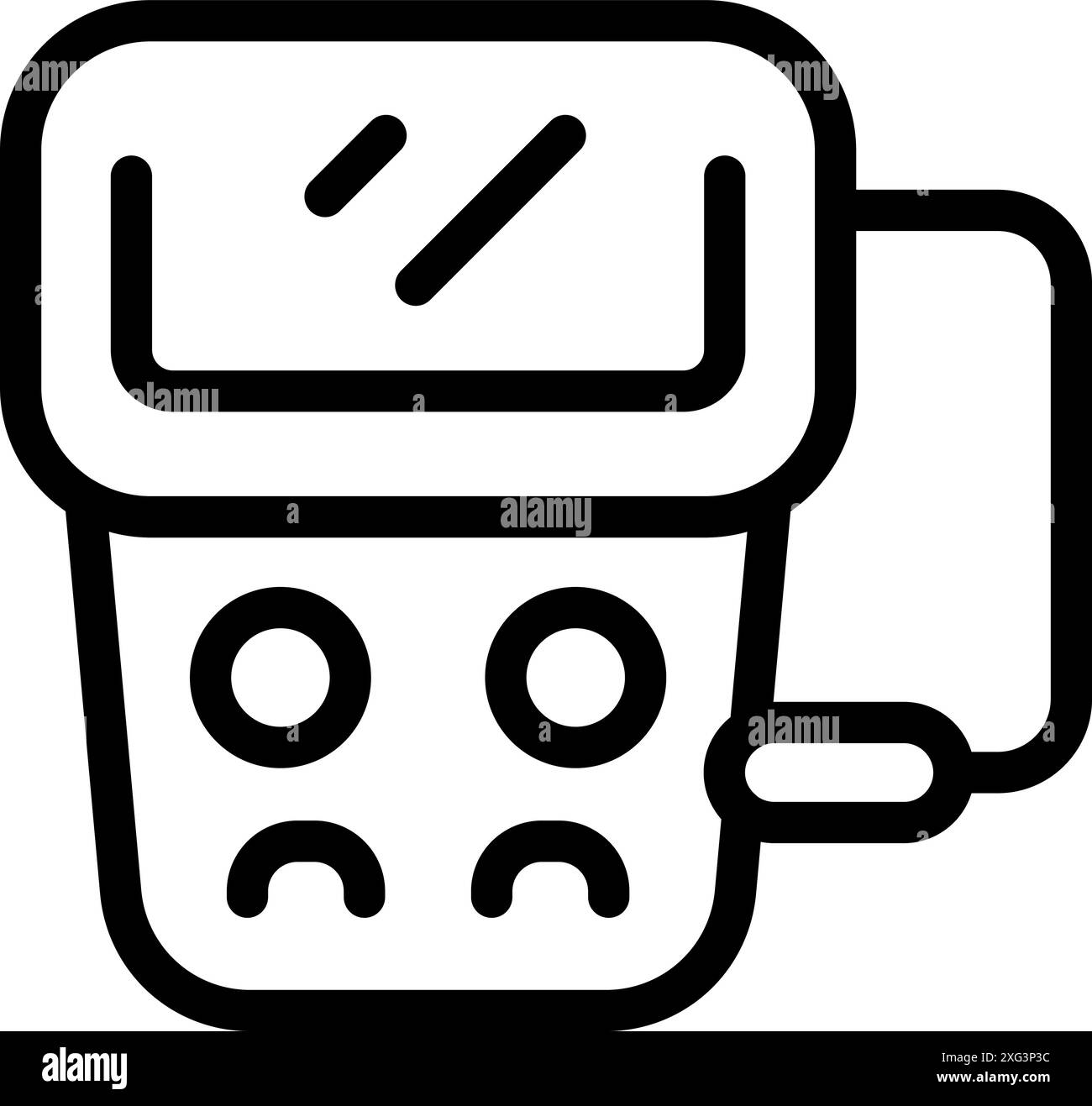 Macchina a ultrasuoni che visualizza una scansione, che cattura l'avanzamento di una gravidanza Illustrazione Vettoriale