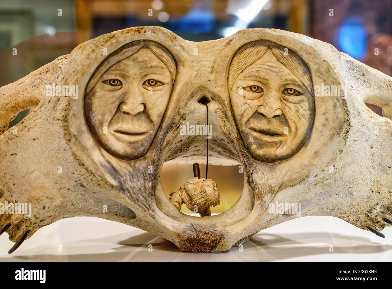 vecchia arte scultorea Foto Stock