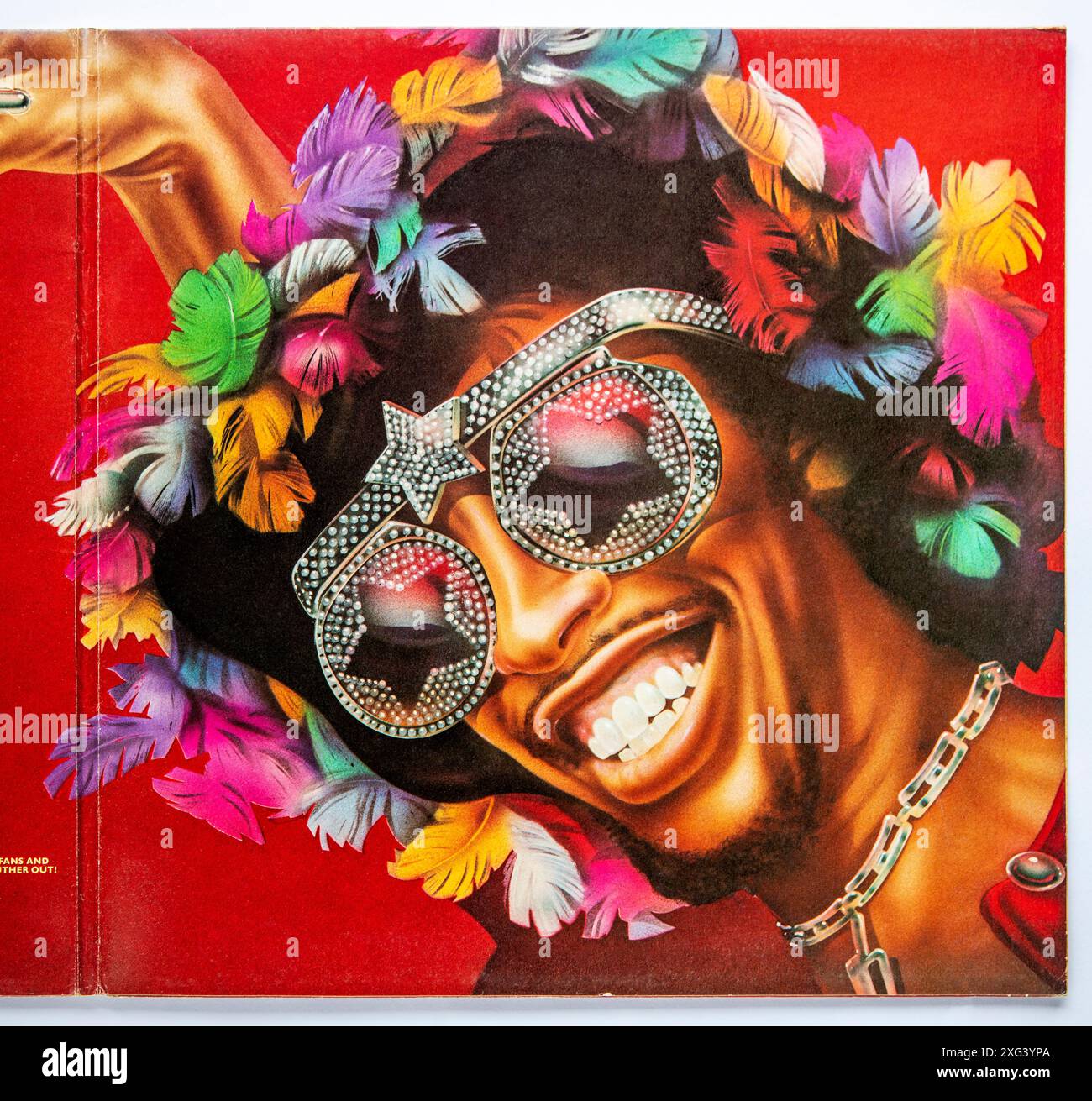 Apertura interna di Bootsy? Player of the Year, il terzo album del gruppo funk statunitense Bootsy's Rubber Band, pubblicato nel 1978 Foto Stock