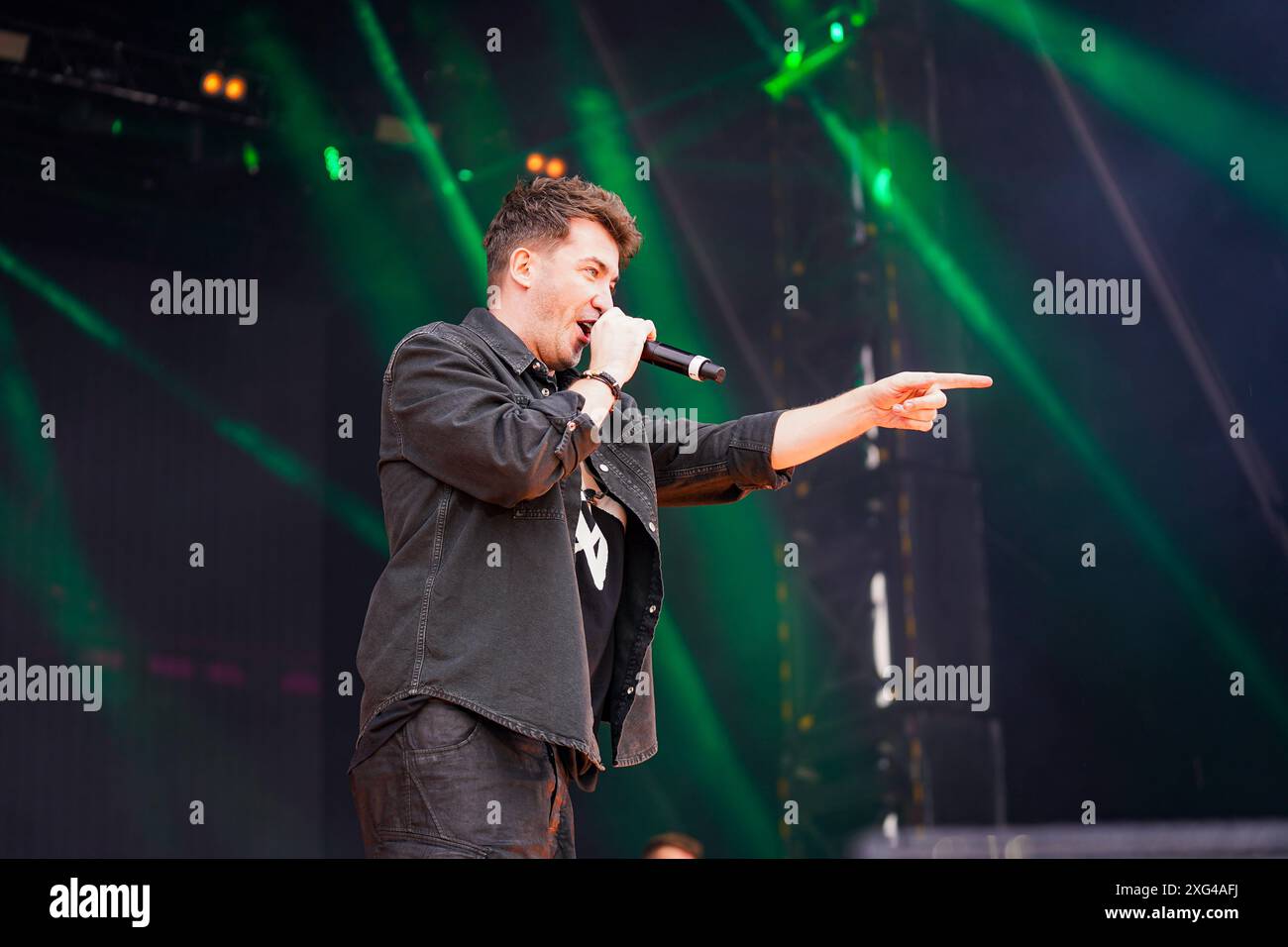 Stoccolma, Svezia. 6 luglio 2024. Vi som älskar 90 e 00. We Love the 90's & 00'S., Svezia, 07 6 2024, festival musicale. O-zone Foto Stock