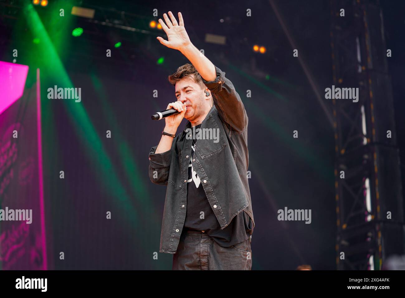 Stoccolma, Svezia. 6 luglio 2024. Vi som älskar 90 e 00. We Love the 90's & 00'S., Svezia, 07 6 2024, festival musicale. O-zone Foto Stock