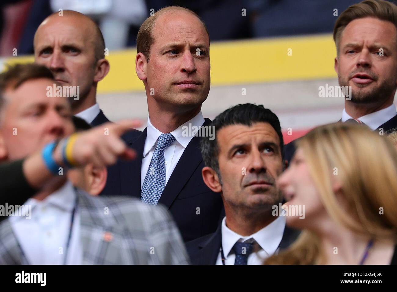 Dusseldorf, Germania. 6 luglio 2024. William, principe di Galles durante la partita di calcio dei quarti di finale di Euro 2024 tra Inghilterra e Svizzera allo stadio Dusseldorf Arena di Dusseldorf (Germania), 6 luglio 2024. Crediti: Insidefoto di andrea staccioli/Alamy Live News Foto Stock