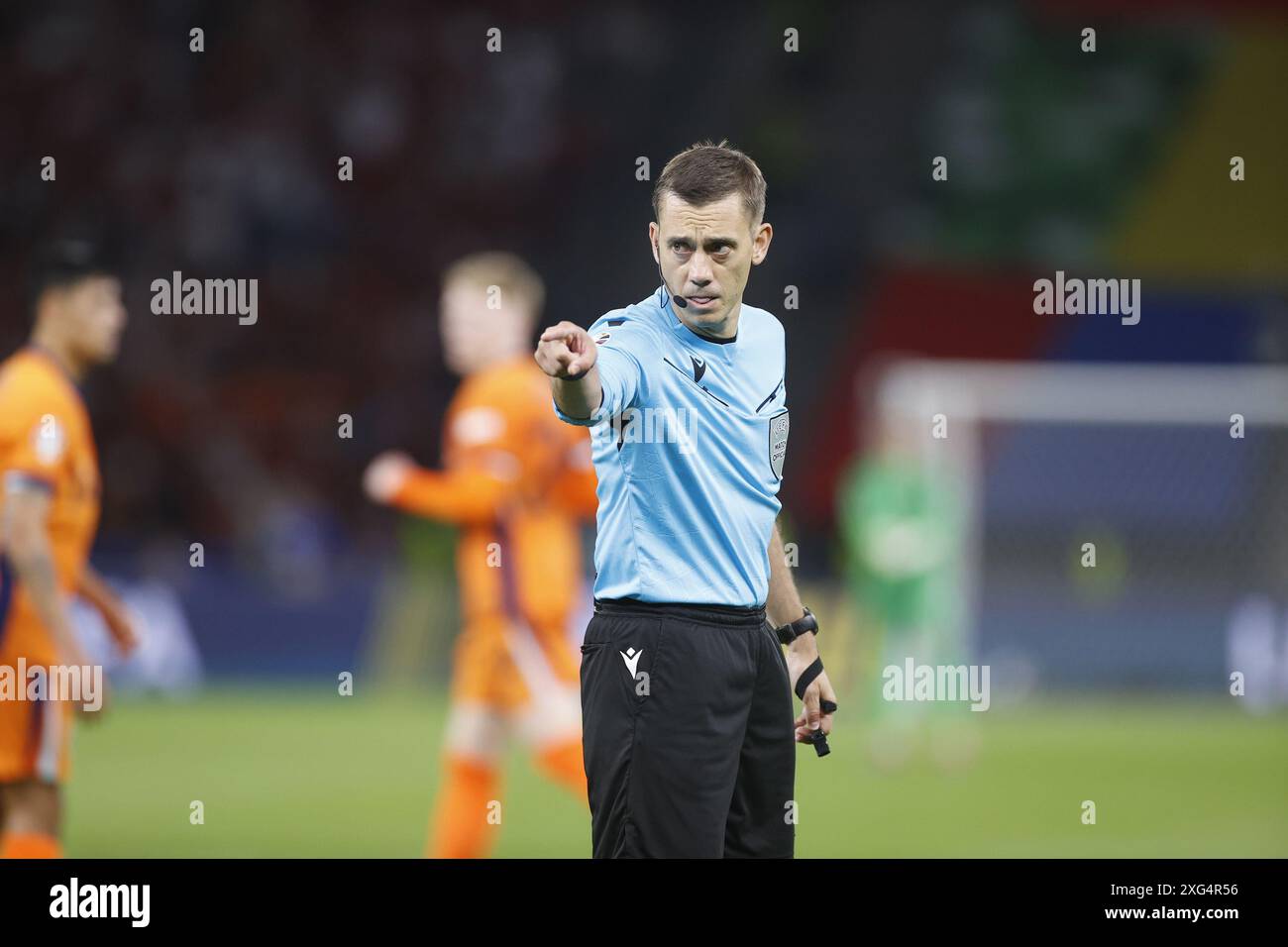 BERLINO, 06-07-2024, Stadio Olimpia , Campionato europeo di calcio Euro2024, partita n. 47 dei quarti di finale tra i Paesi Bassi e Turkiye Clement Turpin. Foto Stock