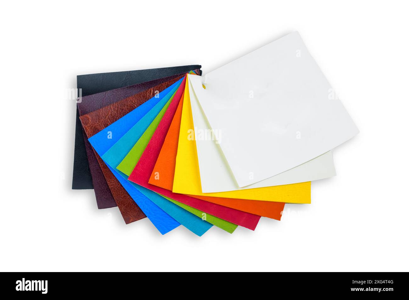 campioni colorati di tessuto sullo sfondo. posiziona per testo. vista dall'alto Foto Stock