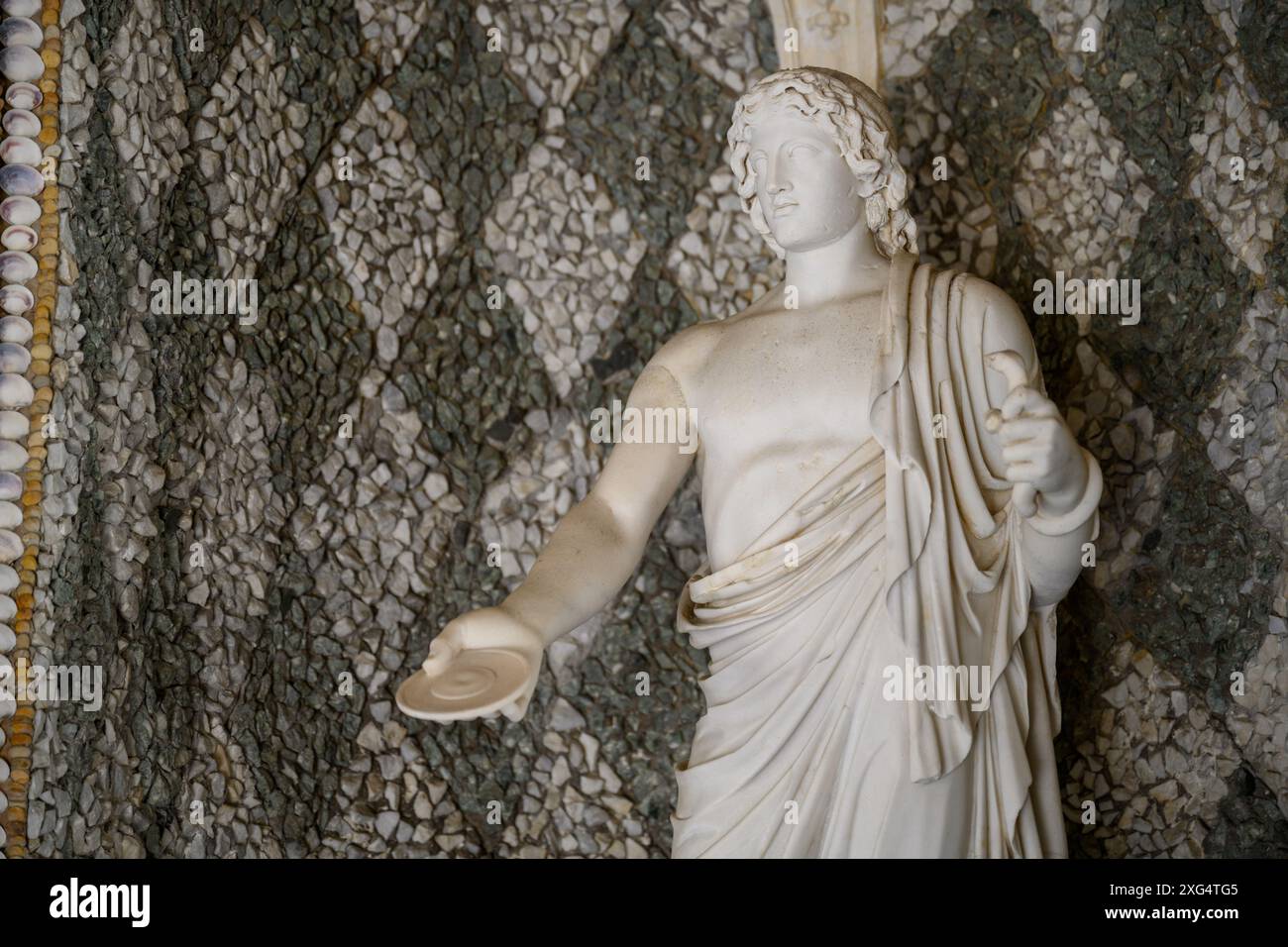 Un'antica statua in Casina Pio IV (Pontificia Accademia delle Scienze) in Vaticano. Foto Stock